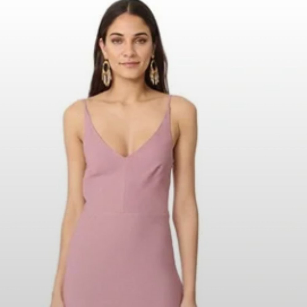 Line and Dot Mauve Dress